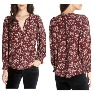 New Rebecca Taylor Tilda Silk Floral Top Size 6